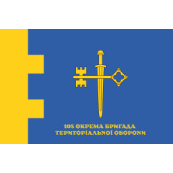 Прапор 105 ОБрТрО ЗСУ (окрема бригада територіальної оборони). Варіант-11