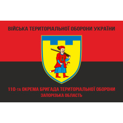 Прапор 110 ОБрТрО ЗСУ (окрема бригада територіальної оборони). Варіант-09