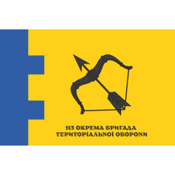 Прапор 113 ОБрТрО ЗСУ (окрема бригада територіальної оборони). Варіант-12
