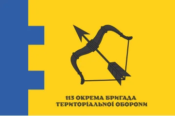 Флаг 113 ОБрТрО ВСУ (отдельная бригада территориальной обороны). Вариант-12