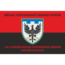 Прапор 119 ОБрТрО ЗСУ (окрема бригада територіальної оборони). Варіант-09