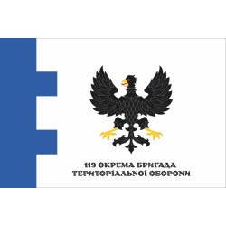 Прапор 119 ОБрТрО ЗСУ (окрема бригада територіальної оборони). Варіант-11