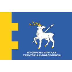 Прапор 123 ОБрТрО ЗСУ (окрема бригада територіальної оборони). Варіант-12