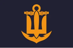 Прапор ВМС України (неофіційний). Варіант-04 Прапор ВМС України (неофіційний). Варіант-04
