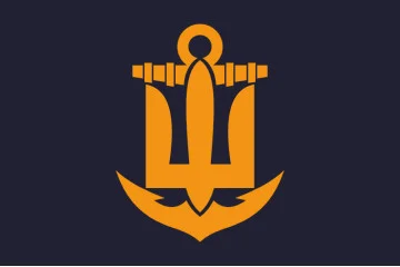 Флаг ВМС Украины (неофициальный). Вариант-04 Флаг ВМС Украины (неофициальный). Вариант-04
