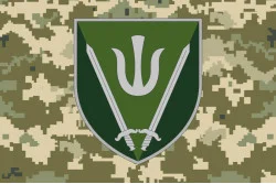 Прапор 160 ОМБр (окрема механізована бригада) ЗСУ. Варіант-06