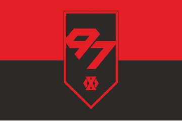 Прапор 97 ОМБ (окремий механізований батальйон) 60 ОМБр ЗСУ. Варіант-09