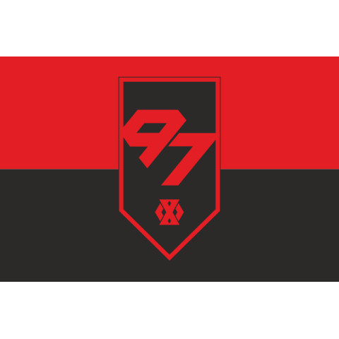 Прапор 97 ОМБ (окремий механізований батальйон) 60 ОМБр ЗСУ. Варіант-09