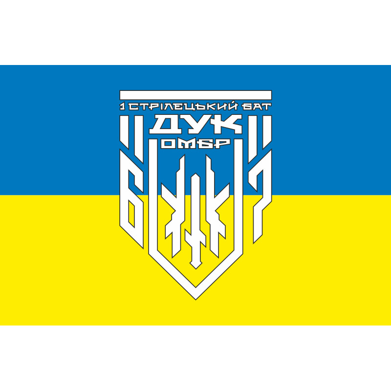 Прапор 1 СБ (стрілецький батальйон) 67 ОМБр ЗСУ ДУК. Варіант-03 Прапор 1 СБ (стрілецький батальйон) 67 ОМБр ЗСУ ДУК. Варіант-03