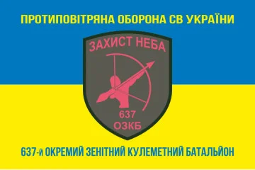 Флаг 637 ОЗПБ (отдельный зенитный пулеметный батальон) ВСУ. Вариант-06 Флаг 637 ОЗПБ (отдельный зенитный пулеметный батальон) ВСУ. Вариант-06