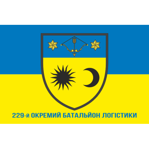 Флаг 229 ОБЛ (отдельный батальон логистики) ВСУ. Вариант-02