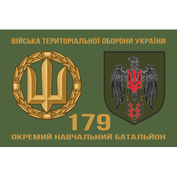 Прапор 179 ОНБ (окремий навчальний батальйон) Сил ТрО ЗСУ. Варіант-02