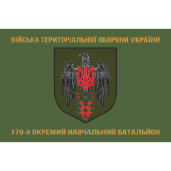 Прапор 179 ОНБ (окремий навчальний батальйон) Сил ТрО ЗСУ. Варіант-04 Прапор 179 ОНБ (окремий навчальний батальйон) Сил ТрО ЗСУ. Варіант-04