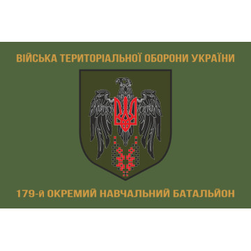 Прапор 179 ОНБ (окремий навчальний батальйон) Сил ТрО ЗСУ. Варіант-04