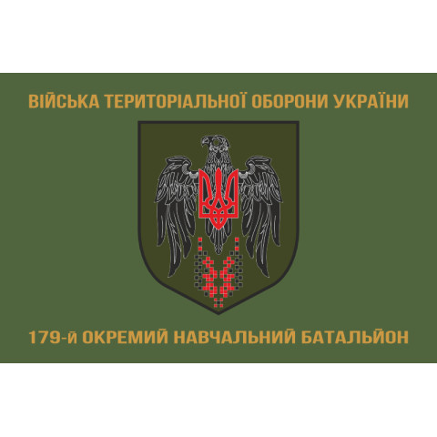 Прапор 179 ОНБ (окремий навчальний батальйон) Сил ТрО ЗСУ. Варіант-04