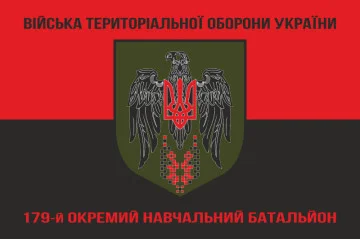 Флаг 179 ОУБ (отдельный учебный батальон) Сил ТрО ВСУ. Вариант-08