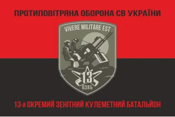 Флаг 13 ОЗПБ (отдельный зенитный пулеметный батальон) ВСУ. Вариант-08 Флаг 13 ОЗПБ (отдельный зенитный пулеметный батальон) ВСУ. Вариант-08