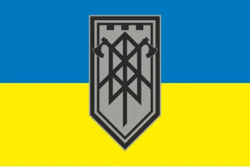 Прапор ГІЗ (група інженерного забезпечення) 3 ОШБр ЗСУ. Варіант-01 Прапор ГІЗ (група інженерного забезпечення) 3 ОШБр ЗСУ. Варіант-01