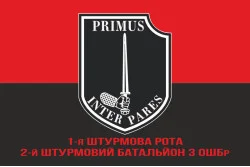 Флаг 1 ШР (штурмова рота) 2 ШБ 3 ОШБр ВСУ. Вариант-04