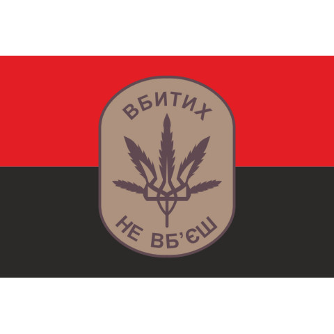 Флаг «Убитых не убьешь». Вариант-02