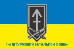 Флаг 1 ШБ (штурмовий батальйон) 3 ОШБр ВСУ. Вариант-08