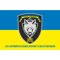 Флаг 133 ОБОО (отдельный батальон охраны и обслуживания) ВСУ. Вариант-02