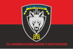 Прапор 133 ОБОО (окремий батальйон охорони та обслуговування) ЗСУ. Варіант-04 Прапор 133 ОБОО (окремий батальйон охорони та обслуговування) ЗСУ. Варіант-04