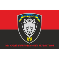 Флаг 133 ОБОО (отдельный батальон охраны и обслуживания) ВСУ. Вариант-04