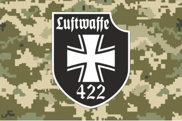 Прапор 422 ОББС (окремий батальйон безпілотних систем) Сил ТрО ЗСУ. Варіант-10 Прапор 422 ОББС (окремий батальйон безпілотних систем) Сил ТрО ЗСУ. Варіант-10