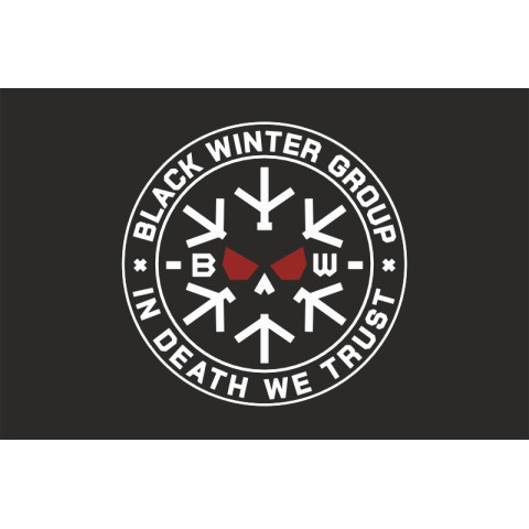 Флаг Подразделения «Black Winter» ГУР МОУ. Вариант-01