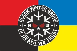 Прапор Підрозділу «Black Winter» ГУР МОУ. Варіант-04 Прапор Підрозділу «Black Winter» ГУР МОУ. Варіант-04