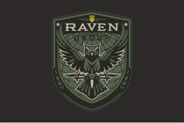Флаг Подразделения «Raven Group» ГУР МОУ. Вариант-01 Флаг Подразделения «Raven Group» ГУР МОУ. Вариант-01