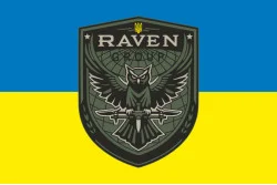 Прапор Підрозділу «Raven Group» ГУР МОУ. Варіант-02 Прапор Підрозділу «Raven Group» ГУР МОУ. Варіант-02