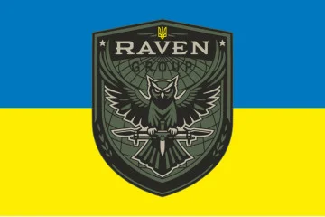 Флаг Подразделения «Raven Group» ГУР МОУ. Вариант-02 Флаг Подразделения «Raven Group» ГУР МОУ. Вариант-02
