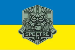 Прапор Підрозділу «Spectre 33» ГУР МОУ. Варіант-02 Прапор Підрозділу «Spectre 33» ГУР МОУ. Варіант-02