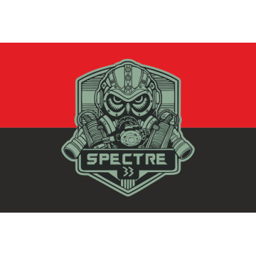 Прапор Підрозділу «Spectre 33» ГУР МОУ. Варіант-03 Прапор Підрозділу «Spectre 33» ГУР МОУ. Варіант-03
