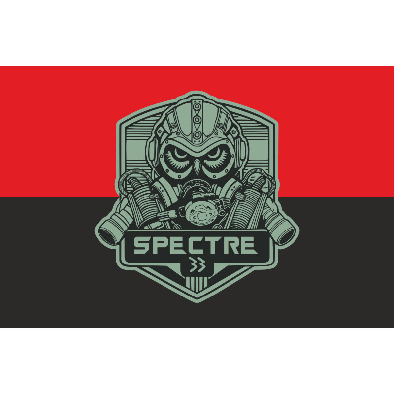 Прапор Підрозділу «Spectre 33» ГУР МОУ. Варіант-03 Прапор Підрозділу «Spectre 33» ГУР МОУ. Варіант-03