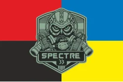 Прапор Підрозділу «Spectre 33» ГУР МОУ. Варіант-04 Прапор Підрозділу «Spectre 33» ГУР МОУ. Варіант-04