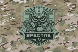 Прапор Підрозділу «Spectre 33» ГУР МОУ. Варіант-05 Прапор Підрозділу «Spectre 33» ГУР МОУ. Варіант-05