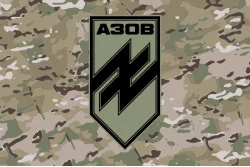 Прапор 12 БрСпП (бригада спеціального призначення) НГУ «Азов». Варіант-08