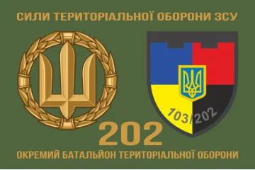 Прапор 202 ОБТрО (окремий батальйон ТрО) Сил ТрО ЗСУ. Варіант-02