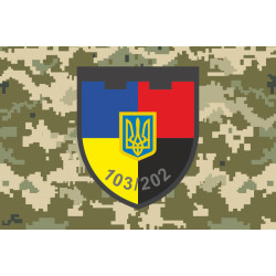 Флаг 202 ОБТрО (отдельный батальон ТрО) Сил ТрО ВСУ. Вариант-10 Флаг 202 ОБТрО (отдельный батальон ТрО) Сил ТрО ВСУ. Вариант-10