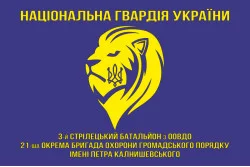 Прапор 3 СБ ООВДО (стрілецький батальйон охорони особливо важливих державних об'єктів) НГУ. Варіант-01