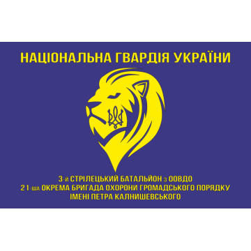 Прапор 3 СБ ООВДО (стрілецький батальйон охорони особливо важливих державних об'єктів) НГУ. Варіант-01