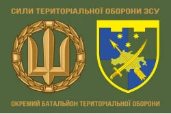 Прапор ОБТрО (окремий батальйон ТрО) Сил ТрО ЗСУ. Варіант-01