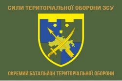 Прапор ОБТрО (окремий батальйон ТрО) Сил ТрО ЗСУ. Варіант-03