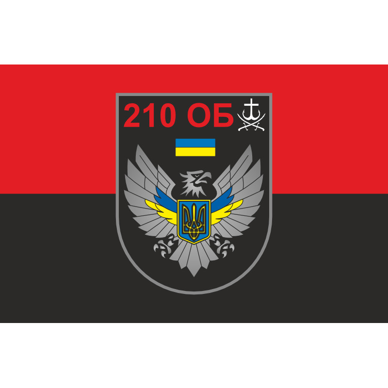 Флаг 210 ОБТрО (отдельный батальон ТрО) Сил ТрО ВСУ. Вариант-07 Флаг 210 ОБТрО (отдельный батальон ТрО) Сил ТрО ВСУ. Вариант-07
