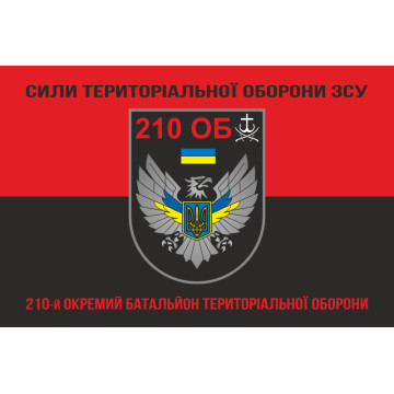 Флаг 210 ОБТрО (отдельный батальон ТрО) Сил ТрО ВСУ. Вариант-08 Флаг 210 ОБТрО (отдельный батальон ТрО) Сил ТрО ВСУ. Вариант-08