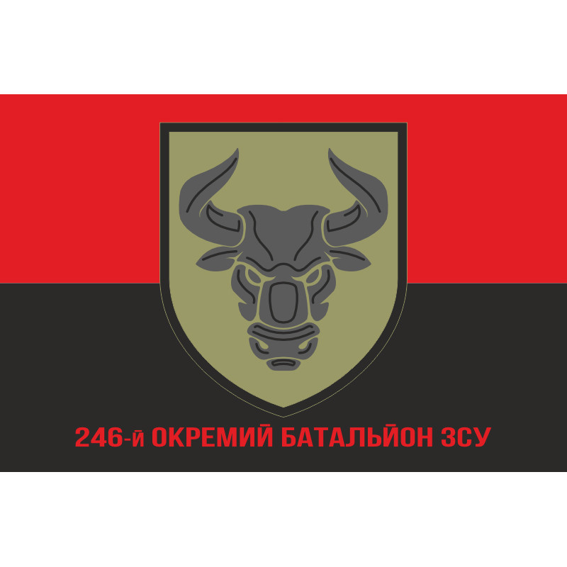 Флаг 246 ОБ (отдельный батальон) ВСУ. Вариант-04 Флаг 246 ОБ (отдельный батальон) ВСУ. Вариант-04