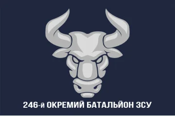 Флаг 246 ОБ (отдельный батальон) ВСУ. Вариант-08